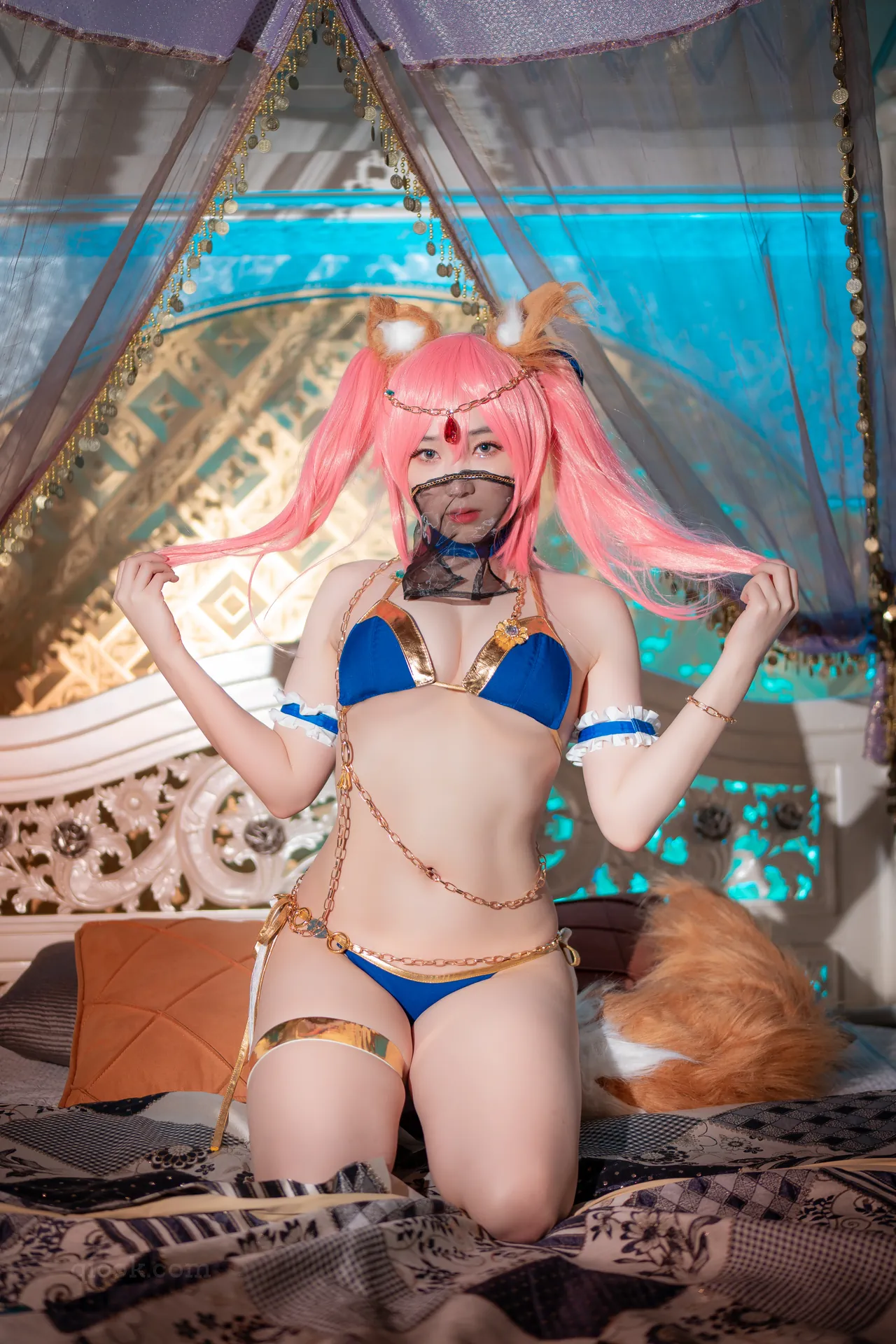 [CreamSoda]003 Bambi – Cosplay Tamamo&Kama[40P／493MB]-密图社