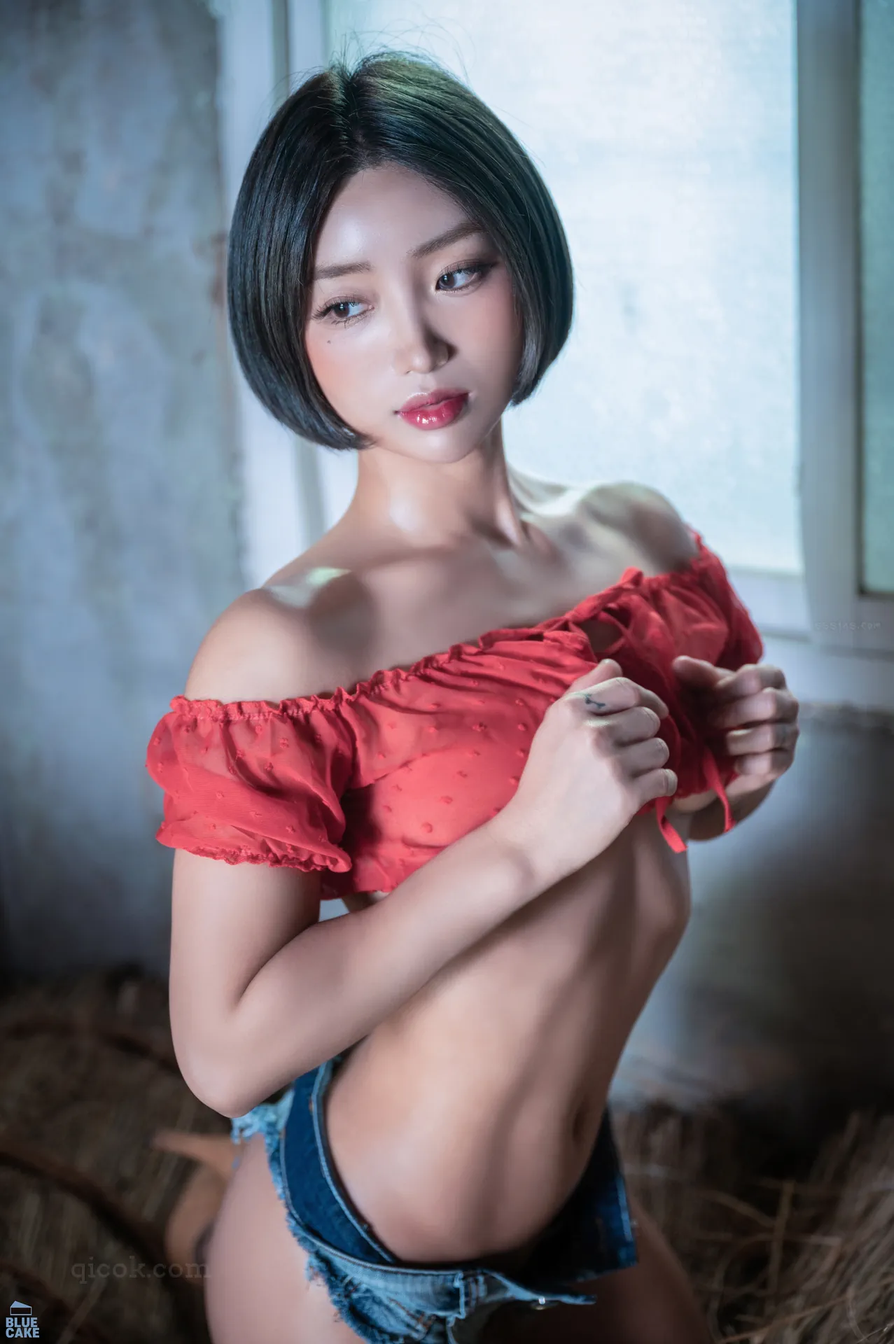 090.[BLUECAKE] Booty Queen – Jean RED+ 01 [49P-633MB]-密图社