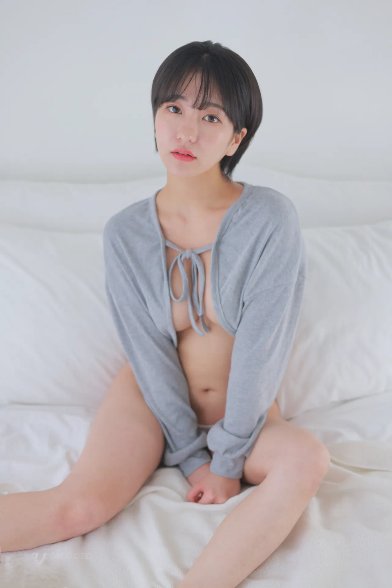 009.[SeeShe] – Gray Cardigan Short Cut [55P+2V／1.53GB]-密图社