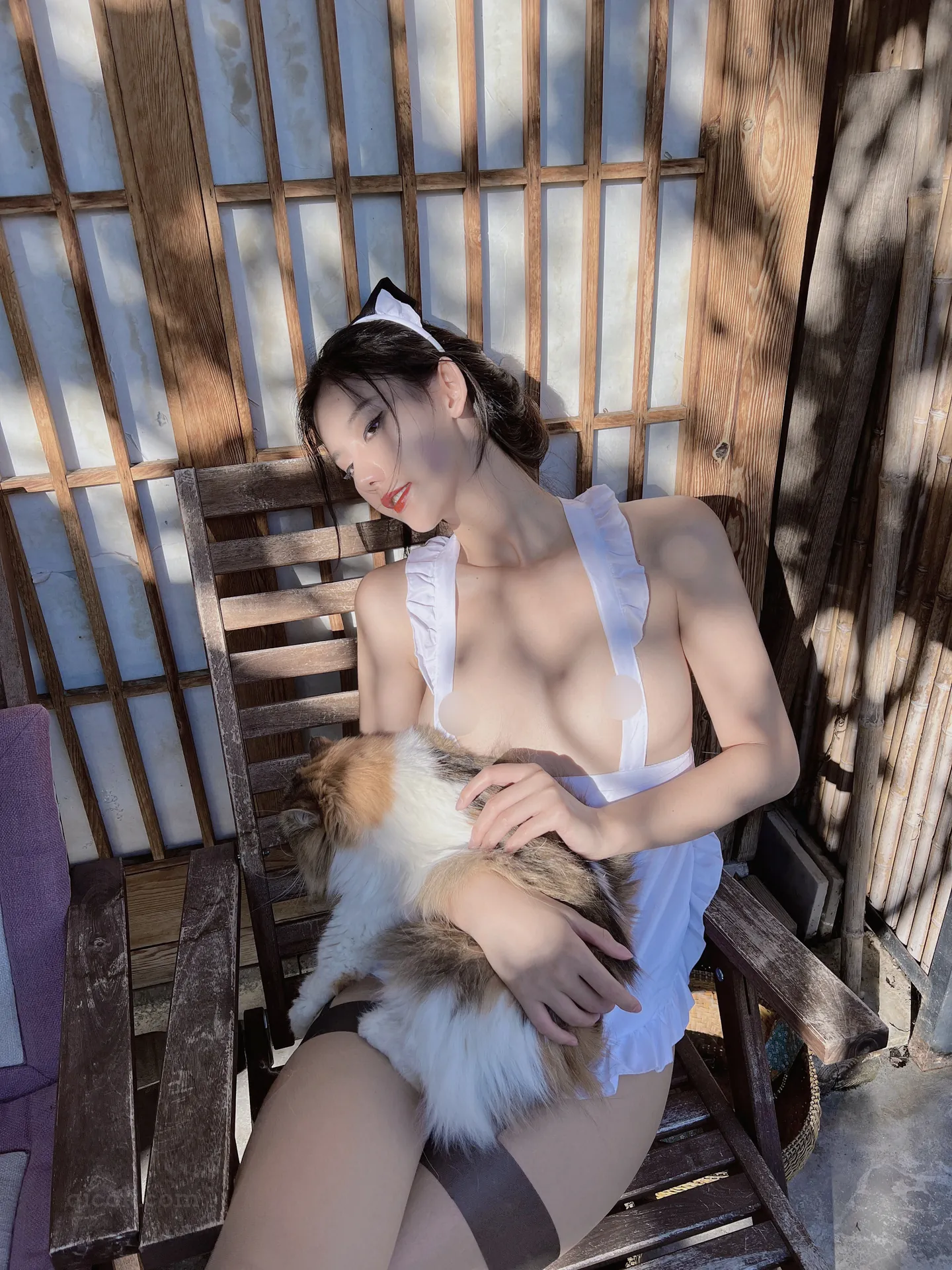 就是阿朱啊 – NO.040 女仆与猫[41P-197.7M]-密图社