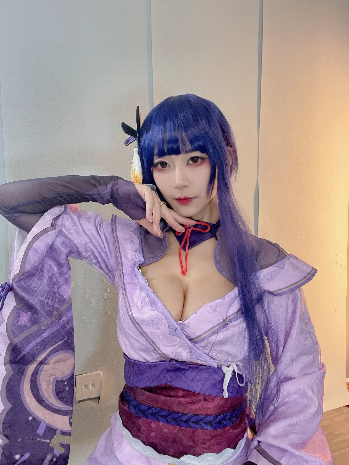 羊小雪@B站 – NO.001 舰长图包 – 雷电将军[15P-4V-86.4M]-密图社