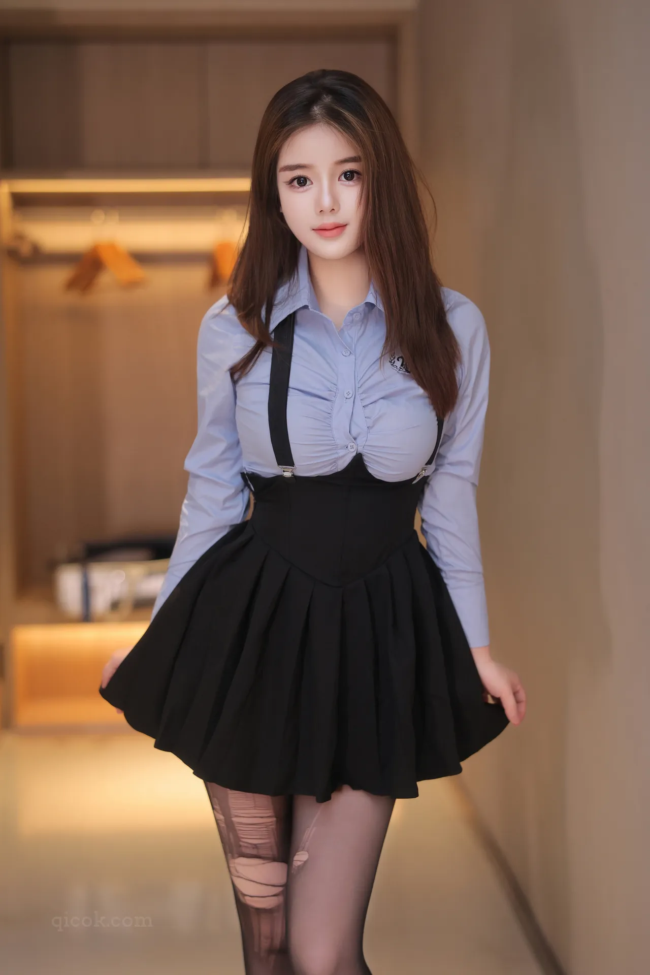 004.白笑笑 – 内购 蓝色上衣 [94P-1.47GB]-密图社